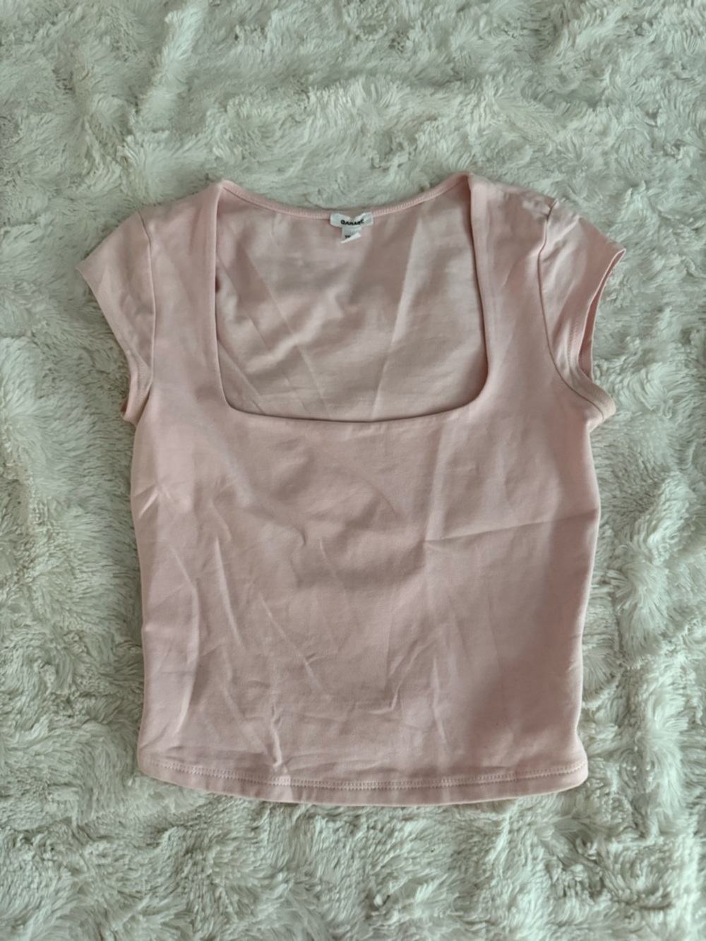 Garage Square Neck Pink Women's Top